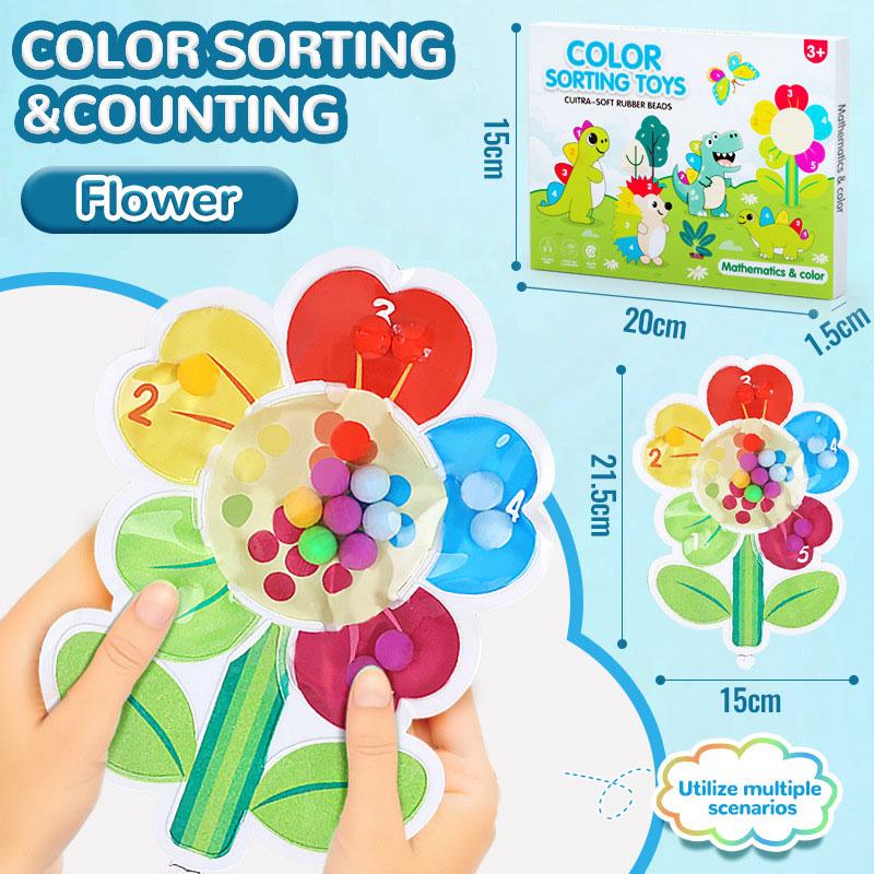 4-Color Sensory Toy Montessori Educational Playset For Kids - Fine Motor Skills Development Learning Game Gift