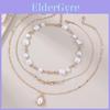 Collier pendentif en alliage forme géométrique pour femmes avec éléments circulaires Tendance été