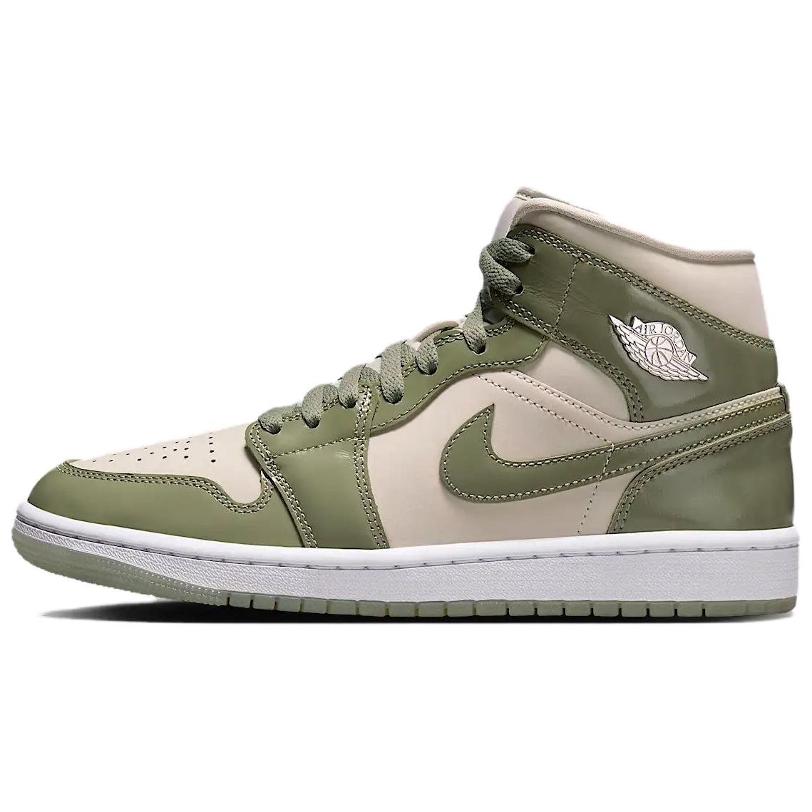 

Новые женские JORDAN 1 Mid Se Sea Glass Oil Green HF4079-003 35.5
