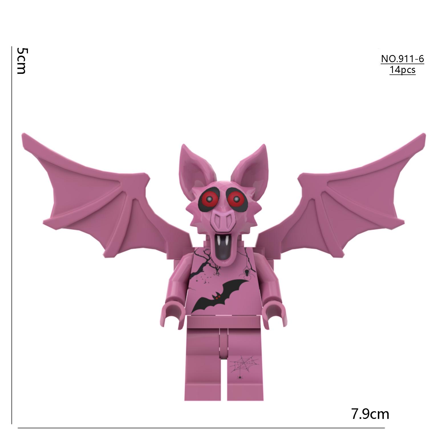 

@New 99 Nights in The Forest Building Block Horror Deer Owl Goat Cat Mammoth Loses Assembled Bricks Children Toy Christmas Gift