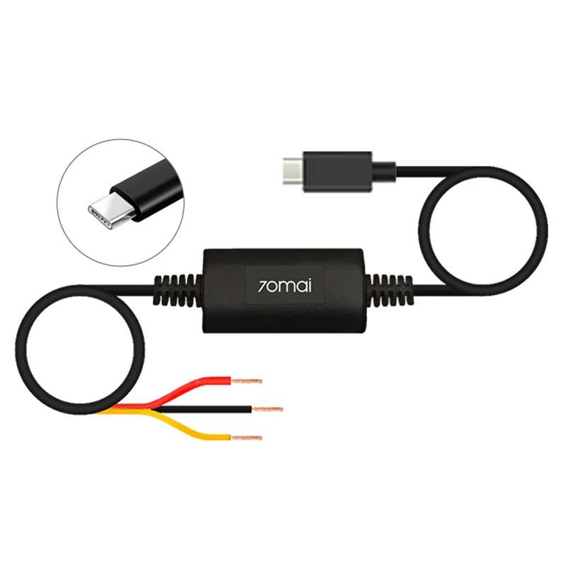 "70mai M800 X200 Step-down and A810 UP03 Parking Monitoring Line for M500 - Perfect for Safe Driving."
