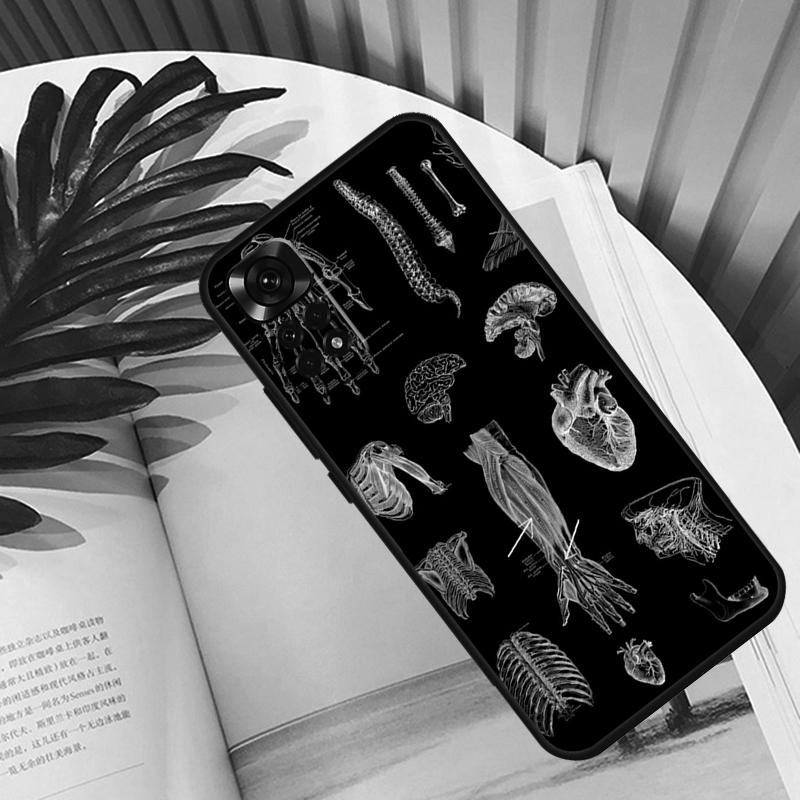 Human Anatomy Funda For Xiaomi Redmi Note 11 10 12 13 14 15 Pro Plus Case For Redmi 15C 10C 13C 12C 14C 15