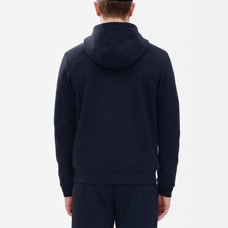 Fila Solid Color Logo Zip-Up Hoodie Jacket Men Jackets Blue A11M241509FNV