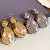 Oval Irregular Geometric Necklace - Unique Metal Clavicle Chain, Fashionable and Elegant Design