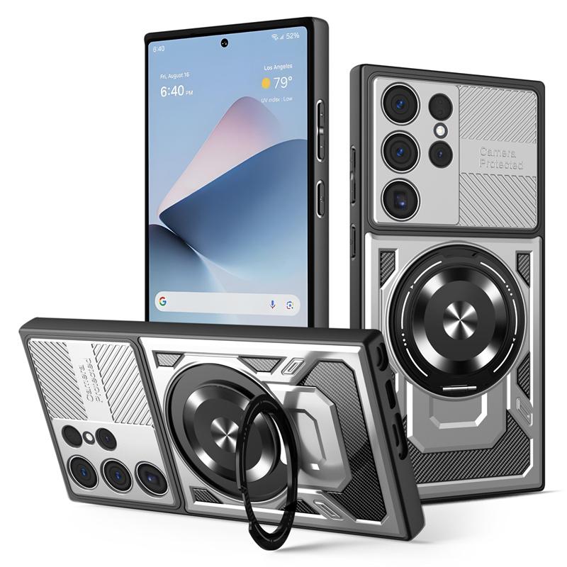 

Прочный бронированный чехол для Samsung Galaxy S26 S25 Ultra S24 Plus S23 FE Защитная крышка Держатель-кольцо Fundas Coque Capa Galaxy S25
