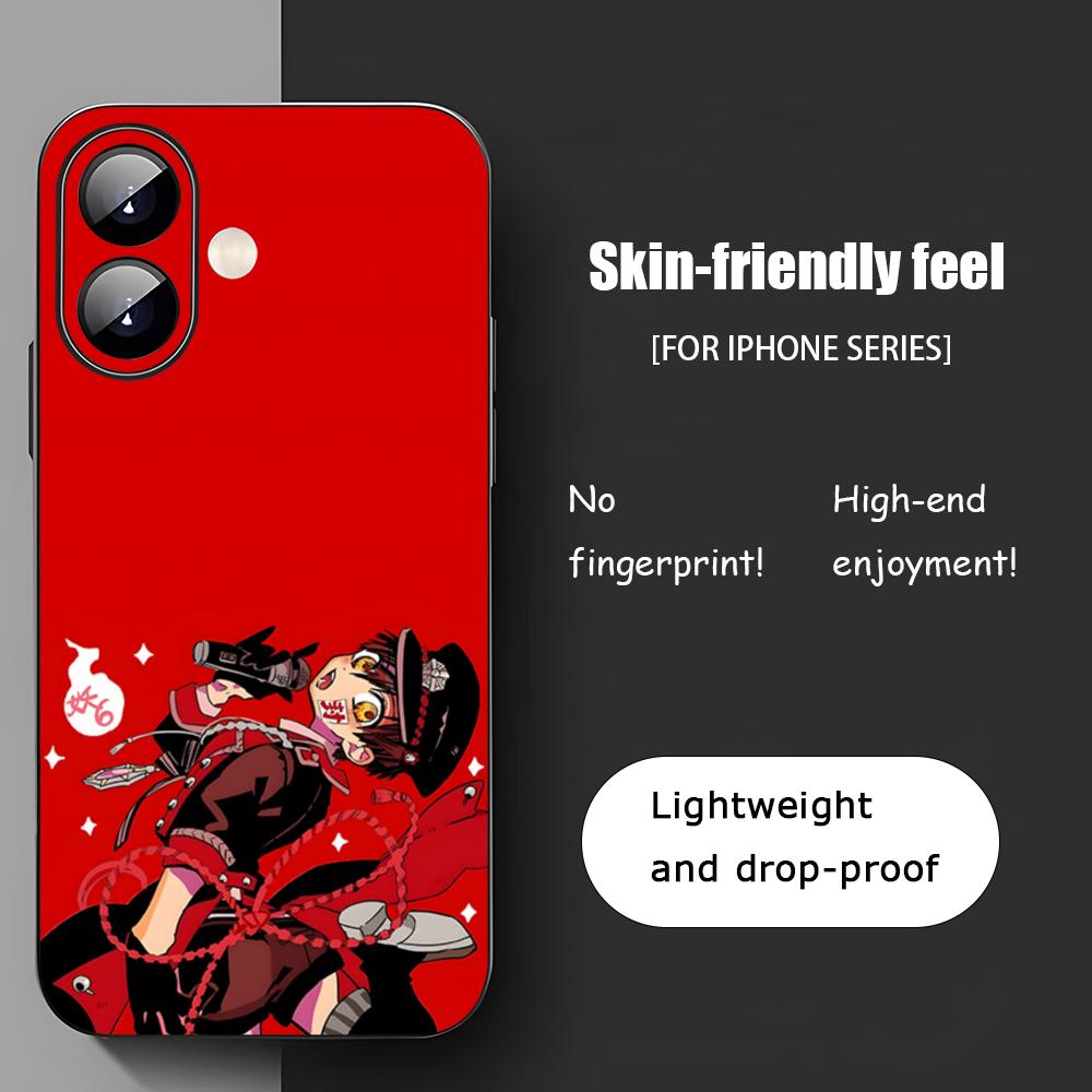 Toilet Bound Hanako Kun Anime Phone Case For iPhone 17 16 15 14 13 12 11 X XR XS 8 Plus Mini Pro Max Soft Black Shockproof Cover