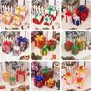 3Pcs Christmas Glowing Decoration Lighted Gift Boxes Set Navidad 50 LED Christmas LED Lights Box Present Boxes Ornament Luminous