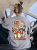 Mushroom Let The Good Thing Printing T-Shirts Women Basics Loose Short Sleeve Tops O-Neck Soft T Shirts Summer Womans Clothes