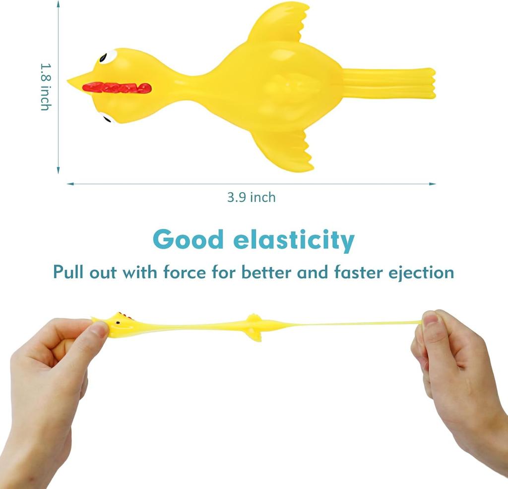 30 pieces of rubber chicken stretch chicken toys, rubber flying chicken toys, chicken pull toys, chicken game toys, chicken stretch toys, chicken toy