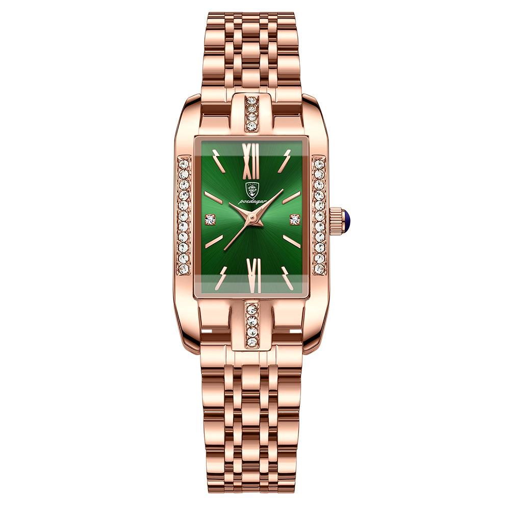 Swiss Brand POEDAGAR Watches Women's Fashion Design Quartz Wristwatch Waterproof Stainless Steel Clock Luxury Women Watch