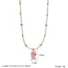 Cylinder Stone Bead Fish Pendant Necklace Colorful Choker Necklace Ocean Style Necklace  Summer