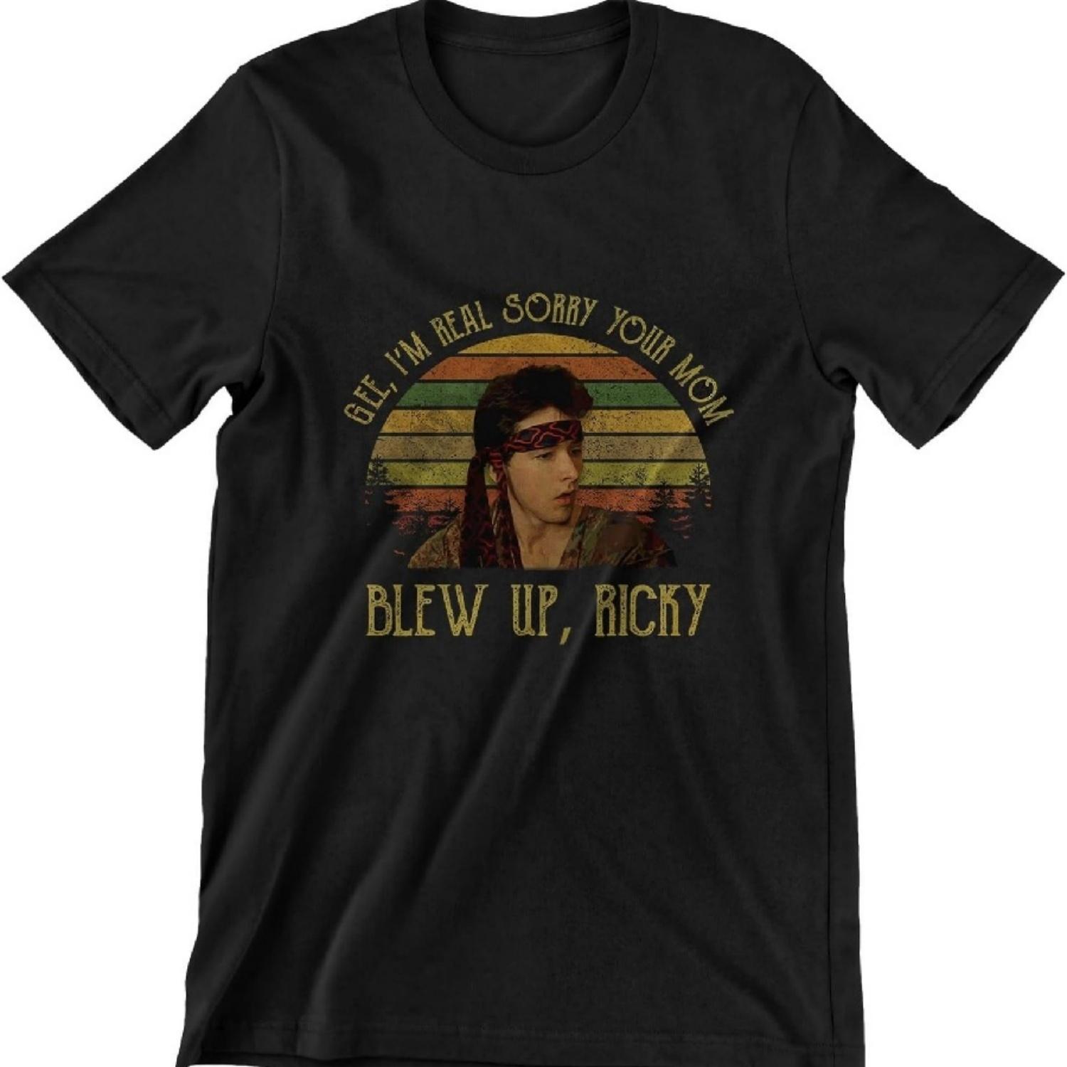 Im Real Sorry Your Mom Blew Up Ricky Vintage T-Shirt, Movies Quote Unisex Tshirt Black XXXXXL разноцветный