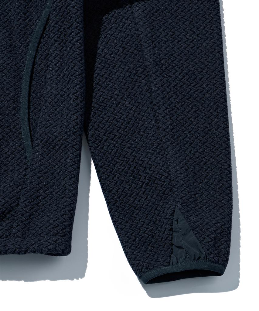 Madden Hidden Hood Fleece Jacket Navy