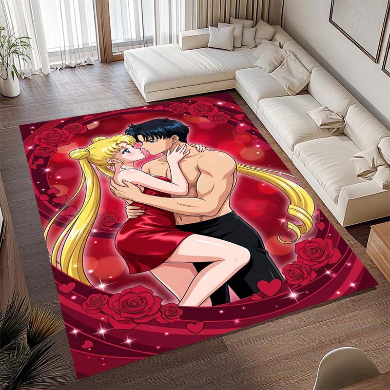 Diese beliebte Spielmatte im Anime-Design mit Pretty Guardian Sailor Moon besteht aus bequemem, weichem, dickem und rutschfestem Flan