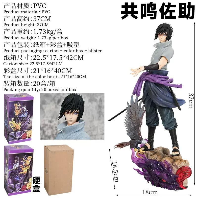Naruto Shippuden Figurine Uzumaki Uchiha Sasuke Anime Statue Collection PVC 30 cm japonais jouet mod le poupe Entertaining Play Safe Kid Friendly Fun