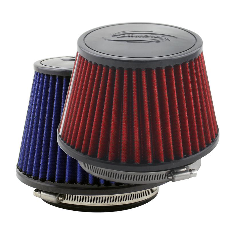 Universal High Flow Cone Air Filter Red Blue 115mm 4.5inch Washable Reusable Cold Air Intake Filter for Car Engine Air Inlet