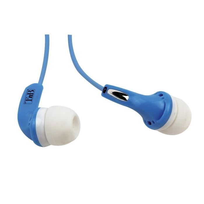 Écouteurs stéréo - TNB - FIZZ - Jack 3.5mm - Bleu - Confortables et colorés