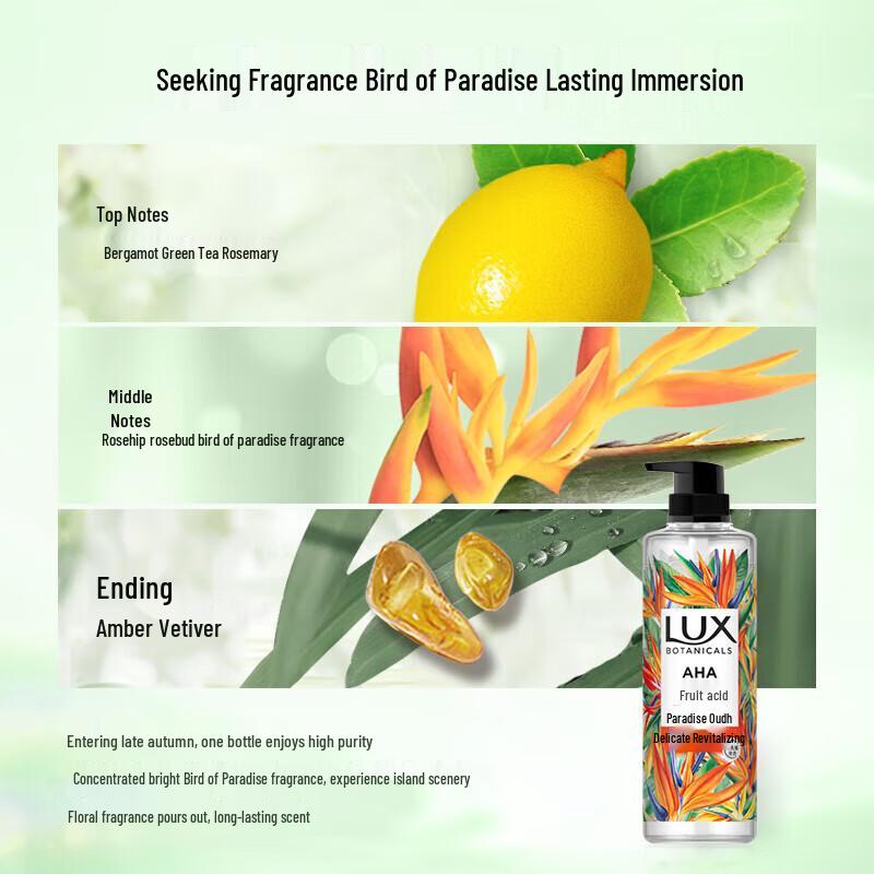 LUX Paradise Bird Scent Shower Gel