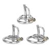 Stainless Steel Urethral Sounding Two Penis Rings for Men Cock Plug Delay Lock Chastity Cage Medical Sex Toy Male Masturbator