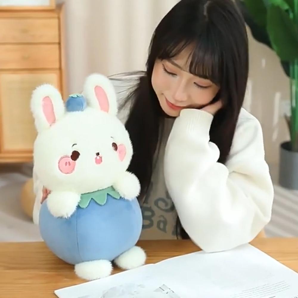 Pig Fruit Animal Plush Toy Dog Rabbit Stuffed Doll Pumpkin Capybara Plush Doll  Christmas Gift