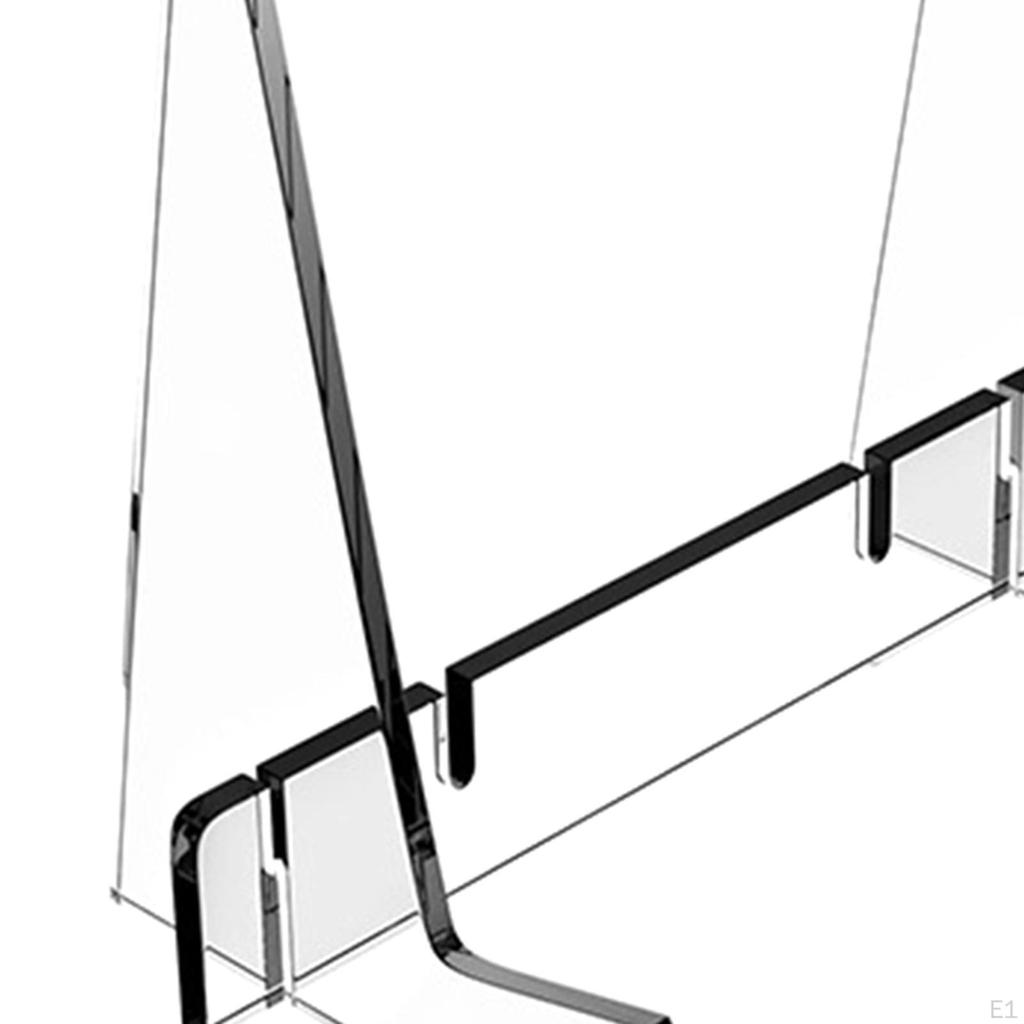 Acrylic Book Display Stand for and Cookbooks with Support