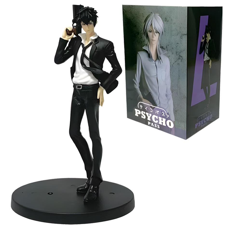 PSYCHO-PASS 18cm Makishima Shougo & Kougami Shin'ya Anime PVC Action Figure Cool Collectible Dolls Desk Ornament