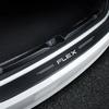 KLYE5 New Carbon Fiber Car Door Sill Sticker Threshold Side Anti Scratch Sticker For Ford FLEX Logo Waterproof Decal Car Accessories