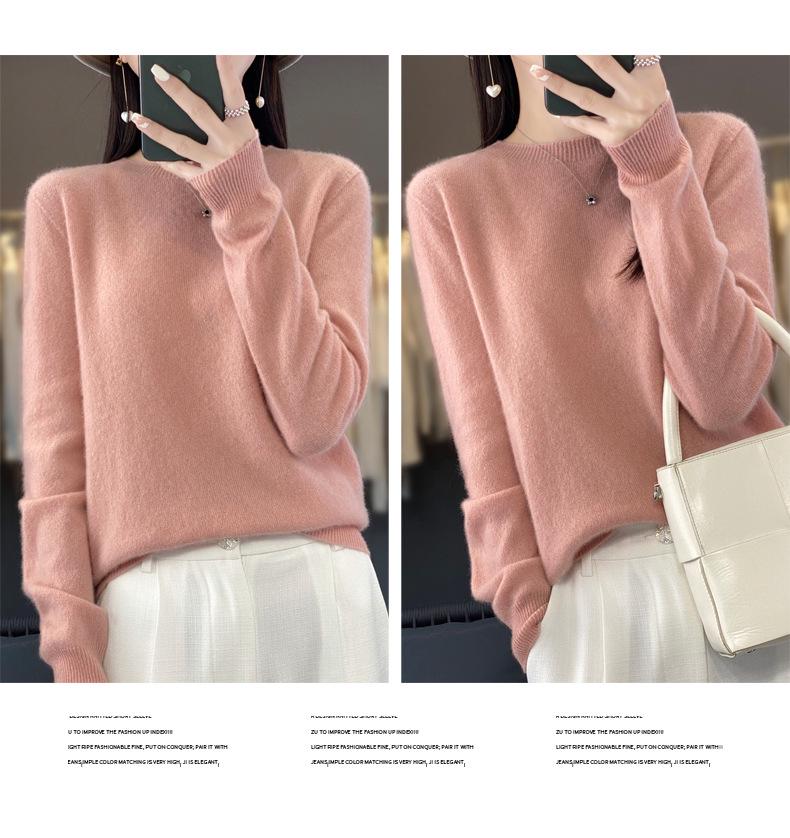 Women's Autumn/Winter Soft Wool Long Sleeve Round Neck Sweater - New Arrival