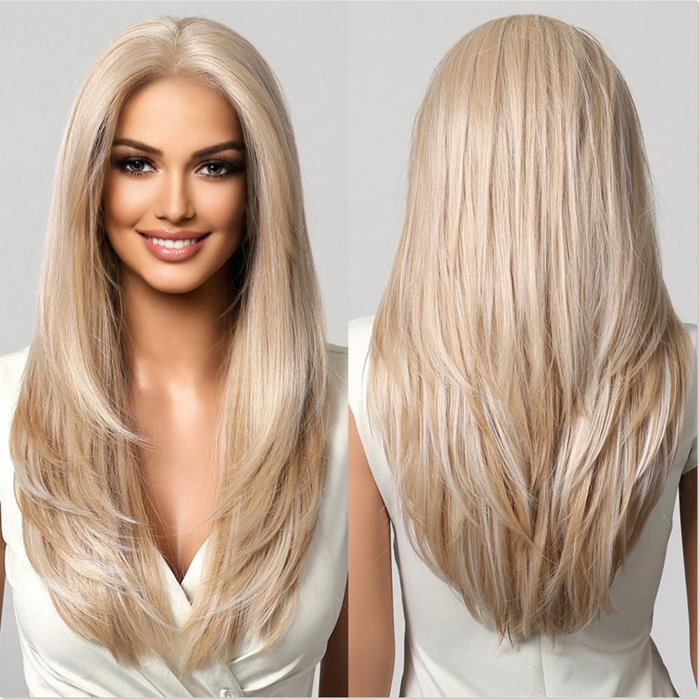 ALAN EATON Ombre Blonde Mežģīņu Sintētiskās
