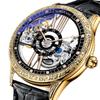 Mechanische Herrenuhr mit hohlem Zifferblatt, vollautomatisch, hochwertig, maskulin, leuchtend, wasserdicht