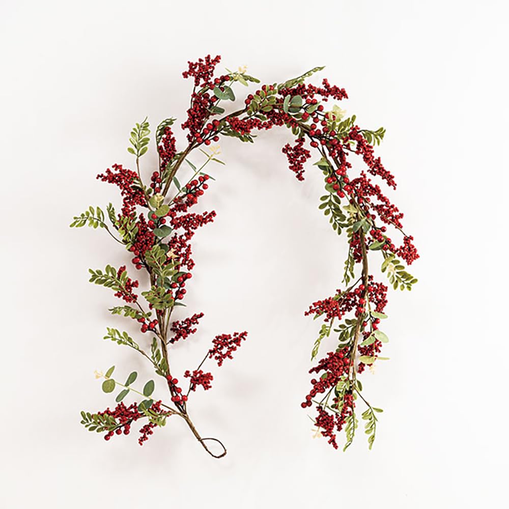 

Heads Christmas Garland 1500mm W x 140mm 1 Piece X-G7 Decoration, H, Red,