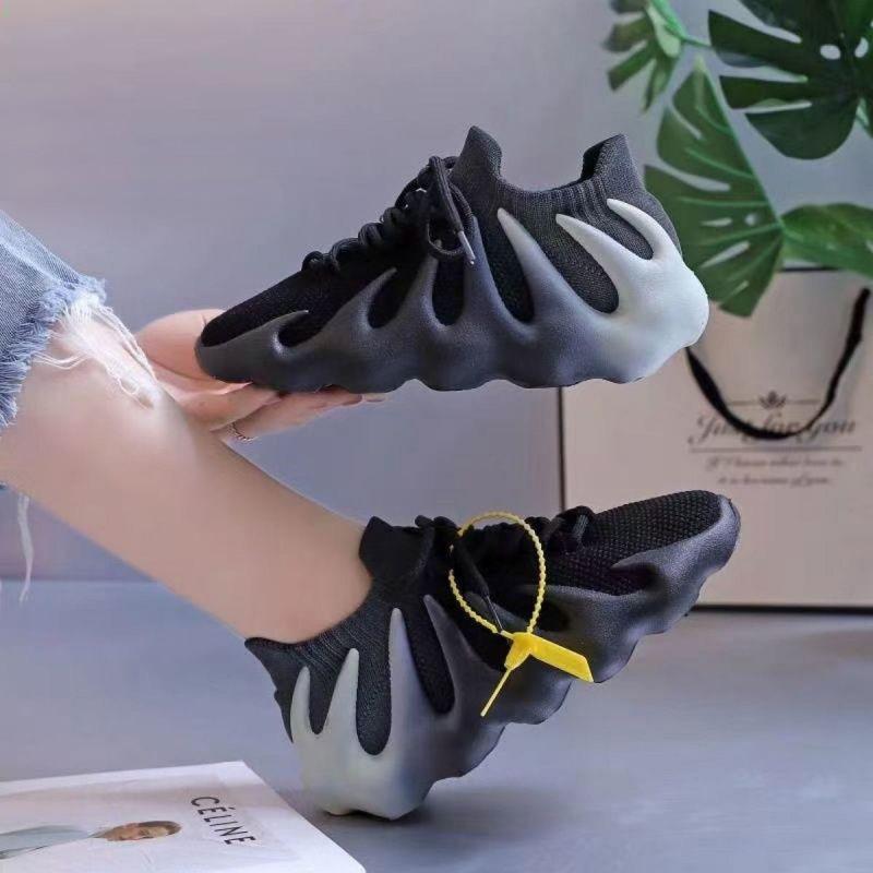 Chobotnicové tenisky pro ženy V létě Nové síťované barevně blokované prodyšné běžecké boty pro vulkanické kokosové boty pro ženy