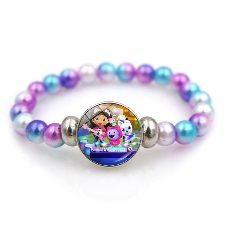 Cute Gabby Dollhouse Necklace Animation Girls Bracelets Choker Kids Present Cosplay Accessories Birthday Party Favor
