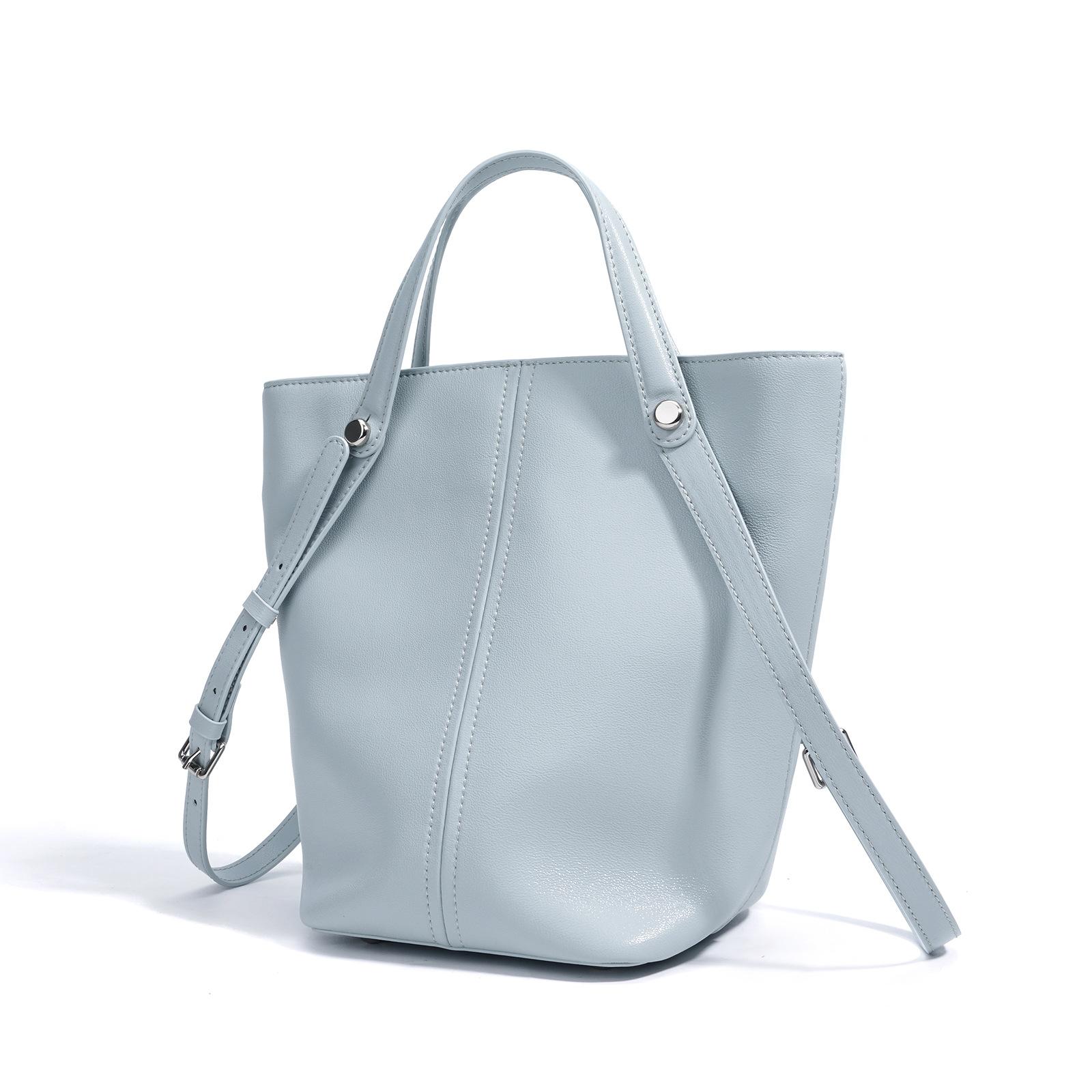 

Сумка на плечо Премиум Легкая Роскошная Сумка-ведро Женская Простая Сумка-тоут светло-синий