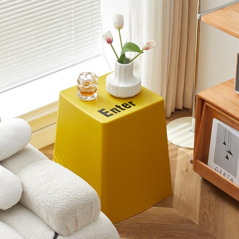 Color Keyboard Plastic Stool Creative Simple Living Room Table Foot Stool Minimalist Keyboard Glue Bench Multifunction Furniture