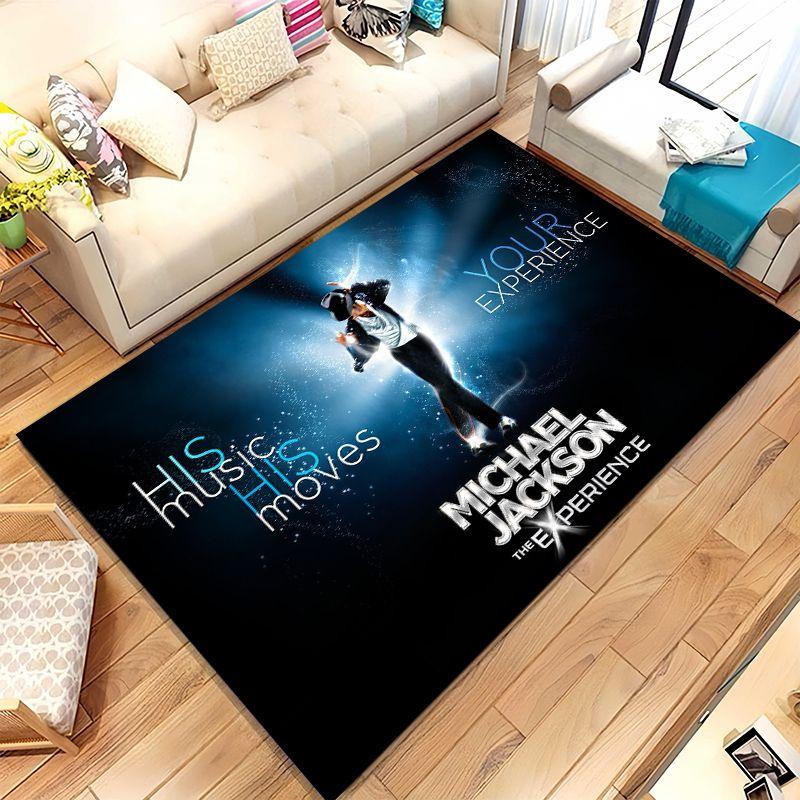 Michael Jackson Król Popu Thriller Moonwalk Antypoślizgowy Duży Dywanik do Salonu, Sypialni Mata pod Kanapę, Wystrój Domu