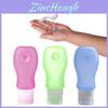 Silicone Travel Bottles Set With Flip Cap For Shampoo And Lotion Storage