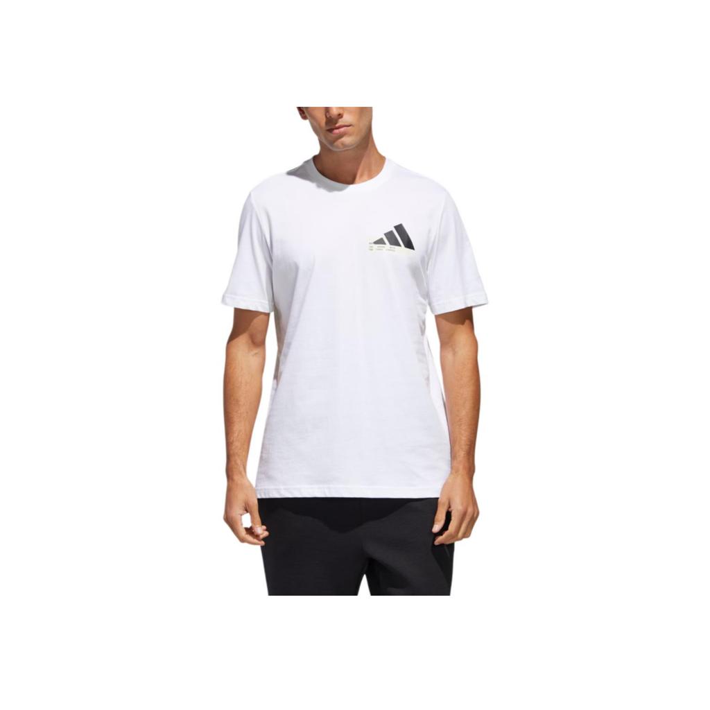 Adidas MH GFX T BOS Casual Sports Short Sleeve T-shirt Men Tops White GH4420