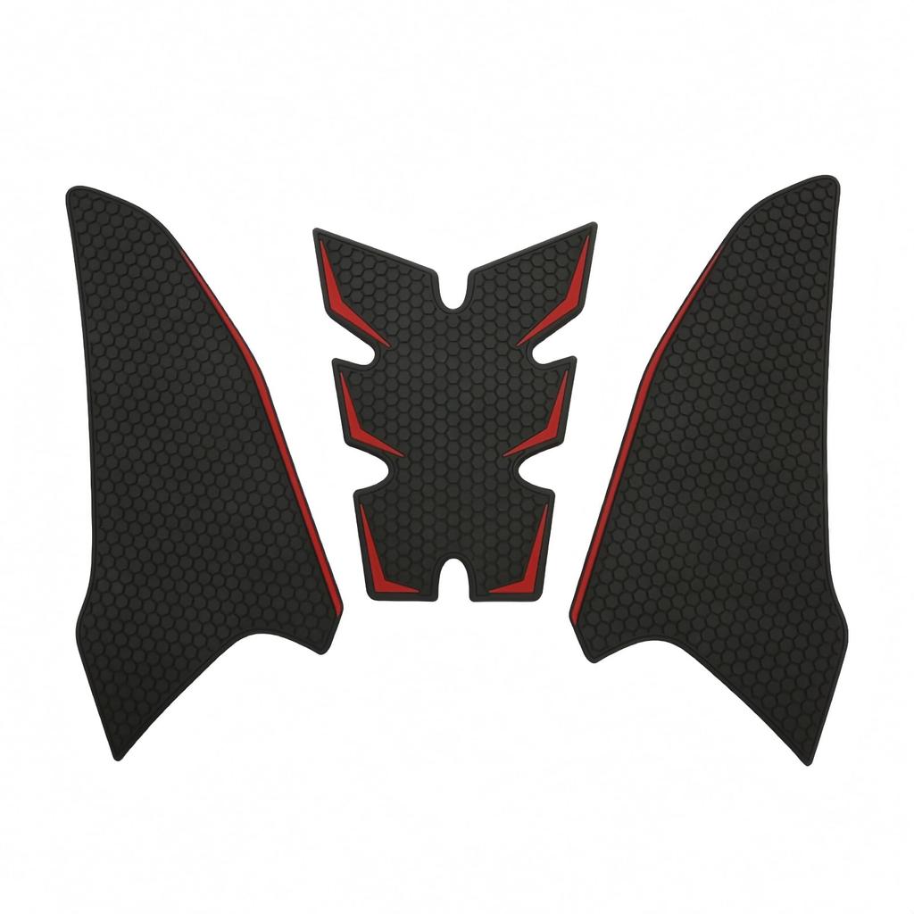 Honda CB650R CBR650R (2019-2023-2024) Motorcycle Gas Tank Protector, Fuel Tank Sticker, Non-Slip, Anti-Scratch, Durable, Honeycomb Design (Red)