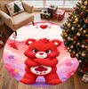 Care Bears Pattern Round Rug, Indoor/Outdoor Mat, for Picnic, Gameroom, Bedroom, Office, Living Room, Home Decor Carpet, Birthday Gift