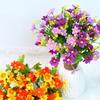 One Bouquet 7 Branch 28 Heads Cute Silk Daisy Artificial Decorative Flower DIY Wedding Flower Bouquet Home Room Table Decoration