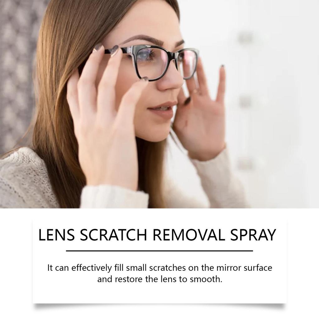 Lens Scratch Remover Repair Abrasion Scratch Renovation Eyeglass Lens Glass Blur Conditioner 100ml