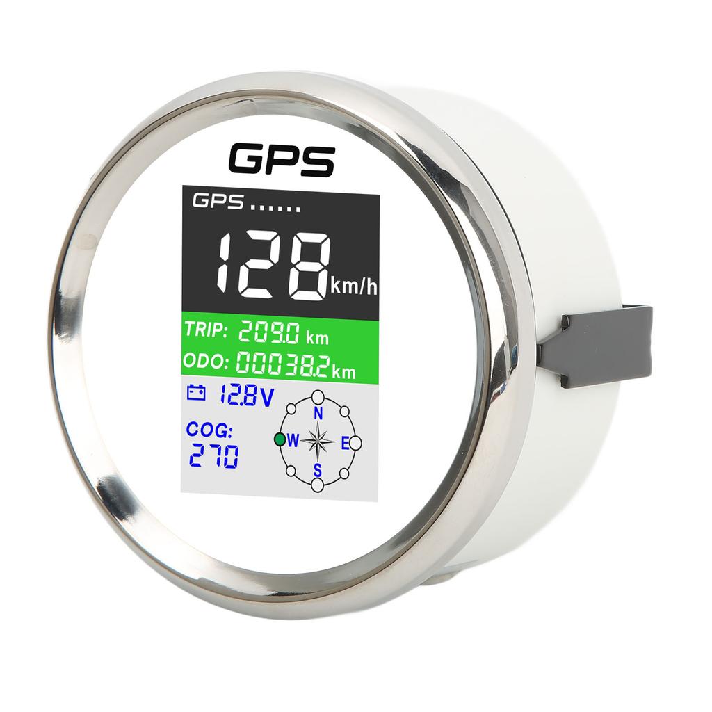 85mm GPS Tacho Km h Knoten MPH DC9‑32V TFT-Bildschirm IP67 Wasserdicht Geschwindigkeitsmesser Universal für Autos Motorräder