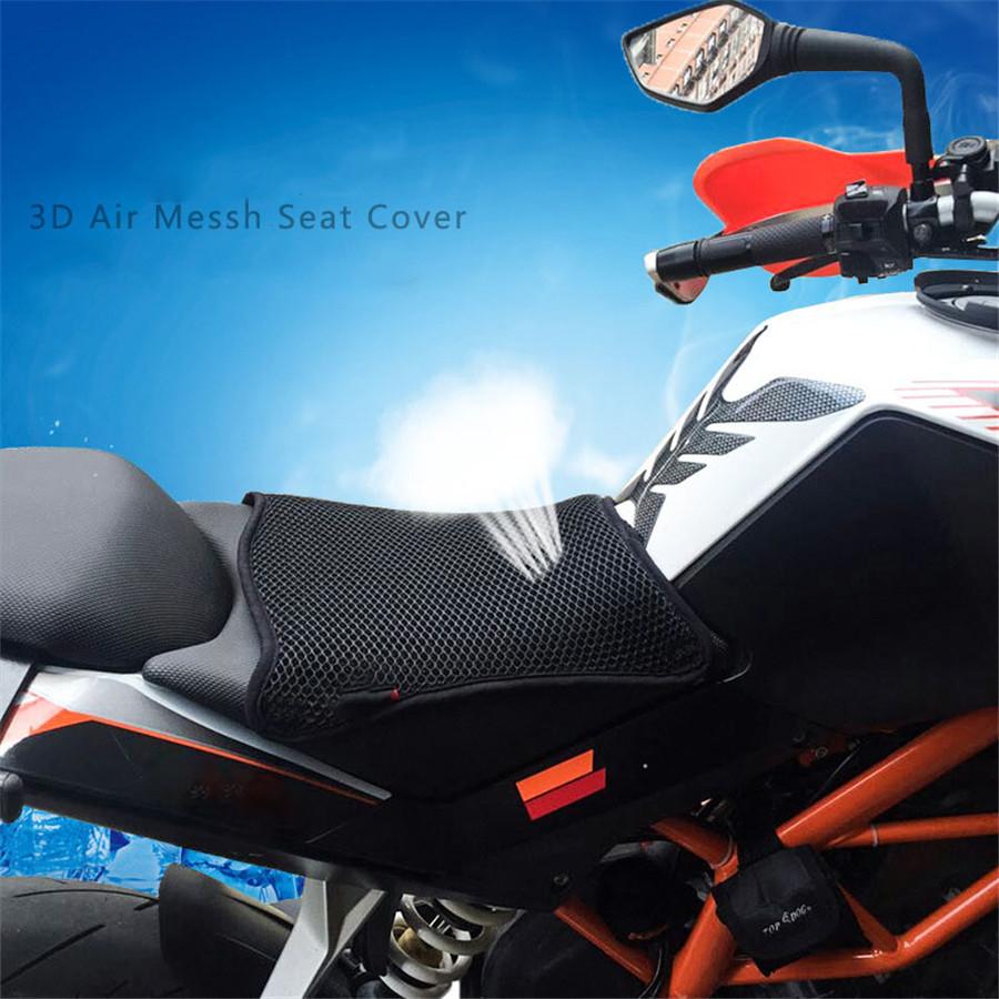 Waterproof 3D Mesh Motorcycle Seat Cover Sunscreen Prevent Cushion