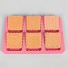 Six-Hole Square Lace Silicone Mold
