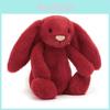 Jellycat Red Bonnie Bunny Plush Toy With Short Fur For Kids And Collectors