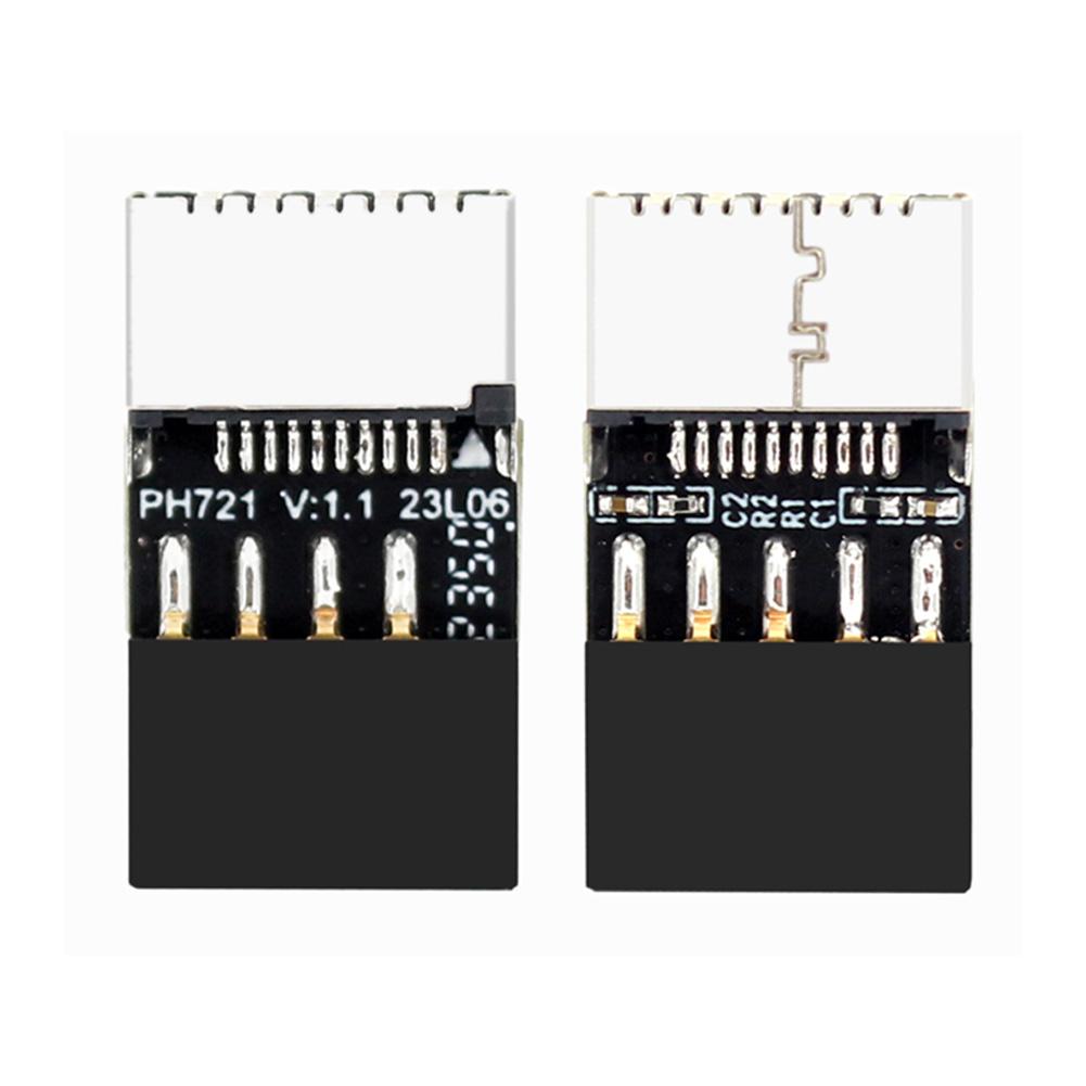 Motherboard USB 2.0 9-Pin To Type-E Front Panel Header Extension Adapter USB2.0 9pin Male To Type-E Female Adapter