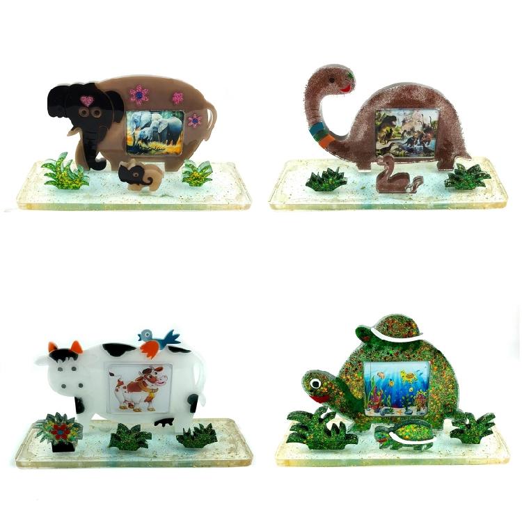 Elephant Cow for Turtle Photo Frame Pendant Silicone Mold Resin Casting Jewelry