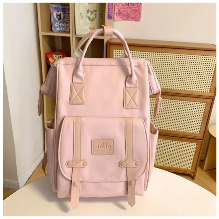 Reißverschluss Nylon Damen Rucksäcke Große Kapazität Lässig und Schlicht Monochrom Hohe Qualität Mutter und Baby Neuer Modestil