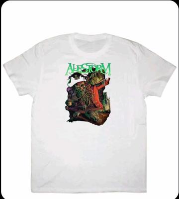 Alestorm Band Grafica Stampata Uomo Unisex 100% Cotone T-shirt Magliette Uomo Top